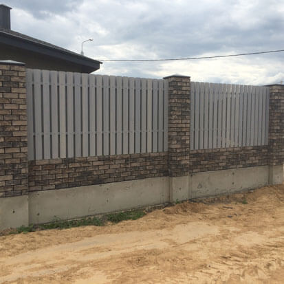 Фотография готовогопроекта по установке заборов