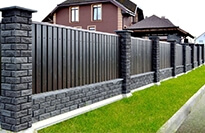 Забор из профлиста с фундаментом