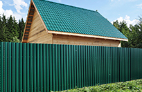 Забор из профлиста без фундамента