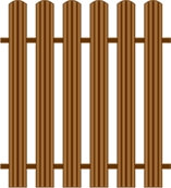 Односторонний вариант заполнения забора