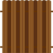 Двухсторонний вариант заполнения забора